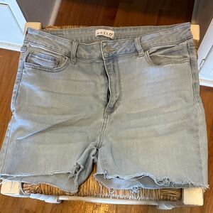 CELLO Light Wash Denim Shorts - Light Blue